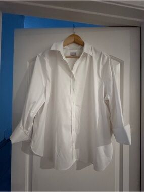 Chico's White Button-Front Blouse